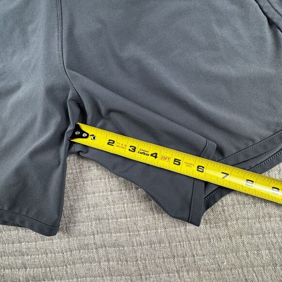 Free Fly Active Breeze Running Short Mens L 6" Inseam Bamboo Lined Gray Gym - Picture 3 of 7